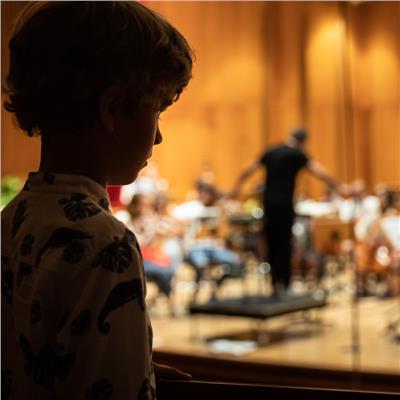 Bambino in sala concerto