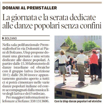 Articolo di giornale su Fordecao (Foto: Vivaldi)