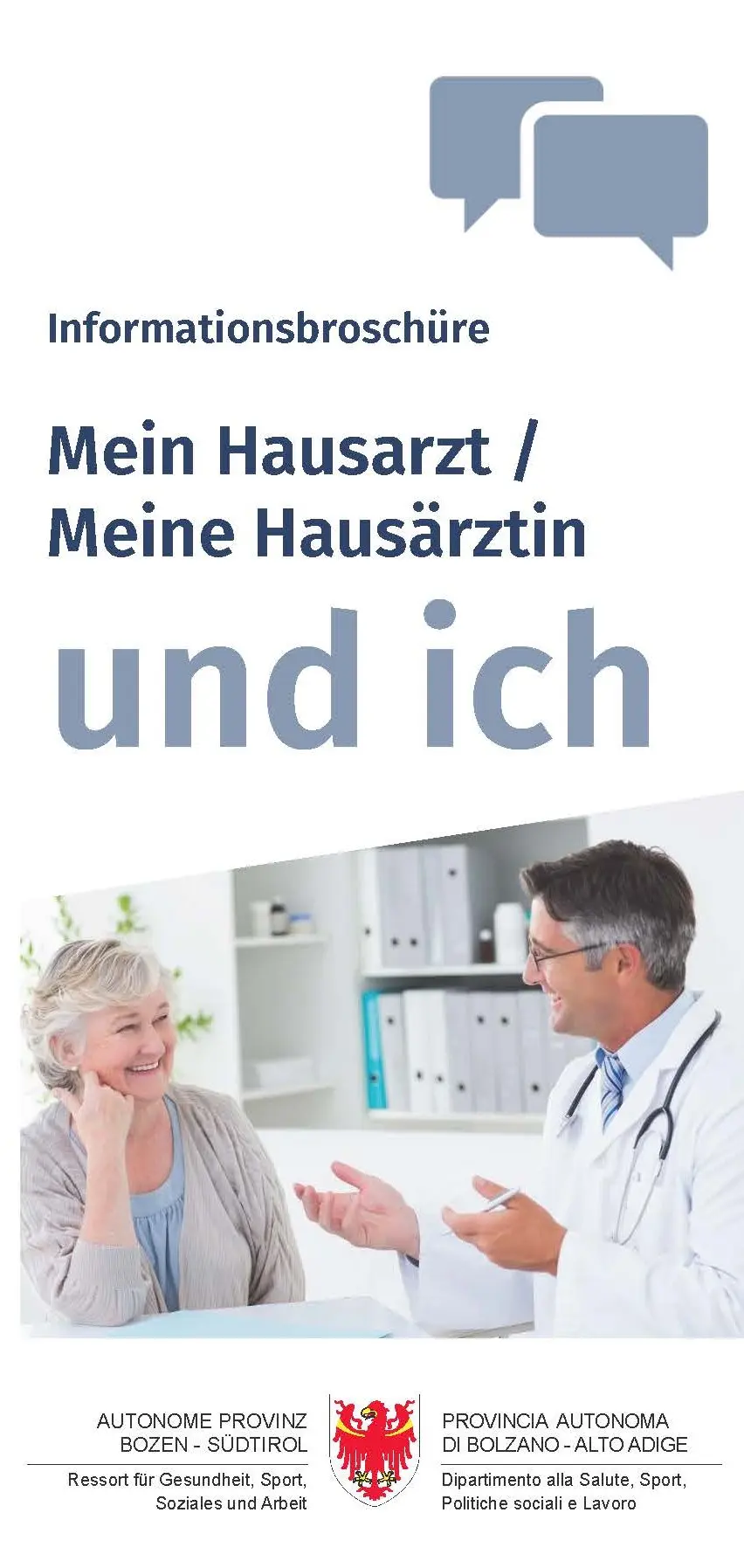 Informationsbroschüre: Mein Hausarzt / Meine Hausärztin und ich