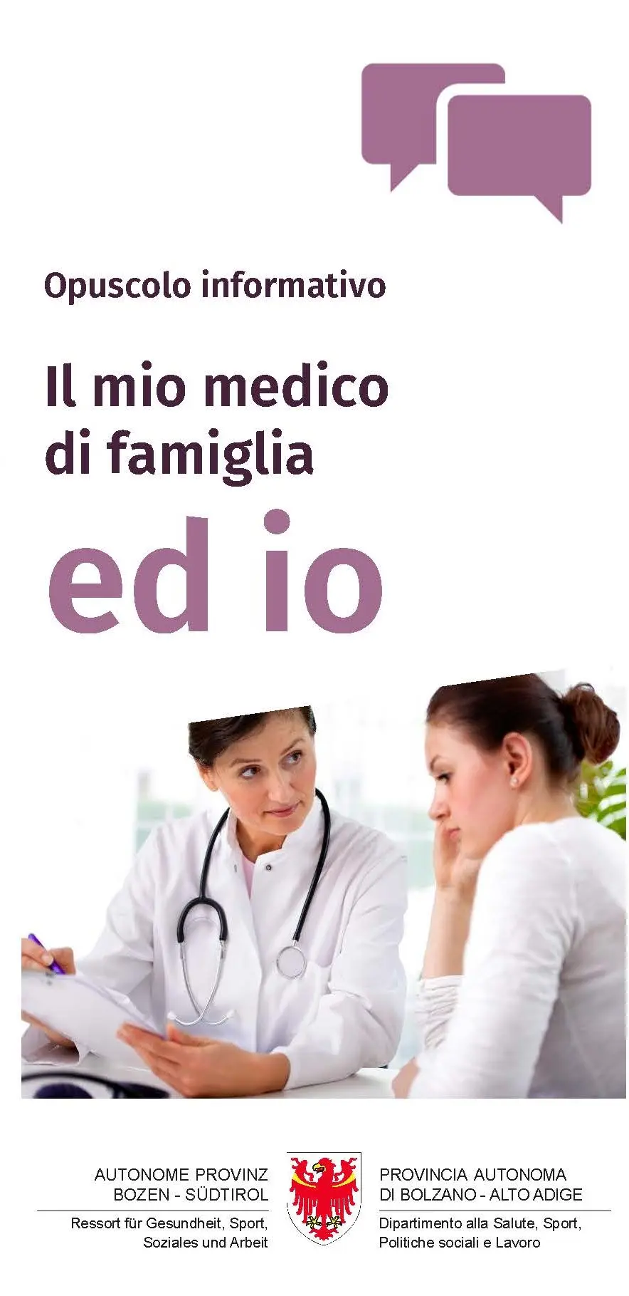 Opuscolo informativo: Il mio medico di famiglia ed io