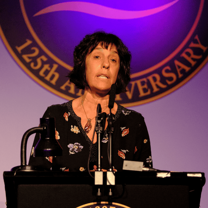 Alana Dave from ITF speaking at TSSA125 event