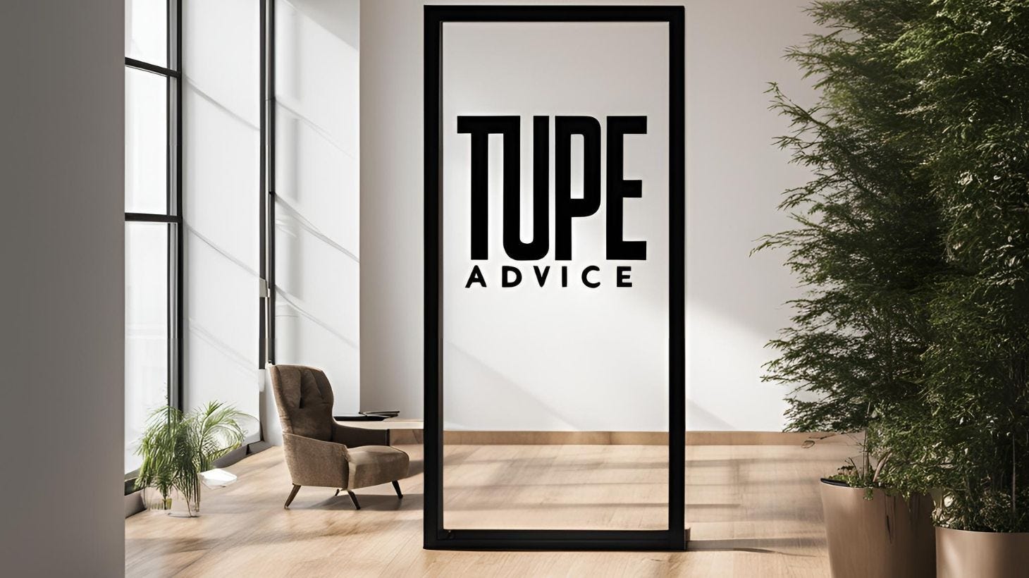 A Sign that reads "TUPE Advice"
