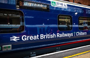 GBR livery on Chiltern train
