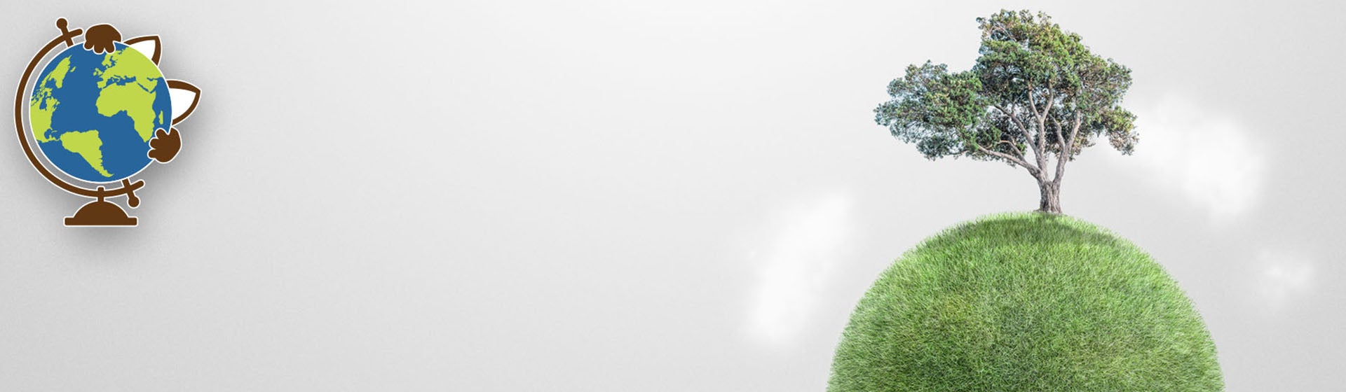 Zöld, fű borította bolygó, egy fával a tetején