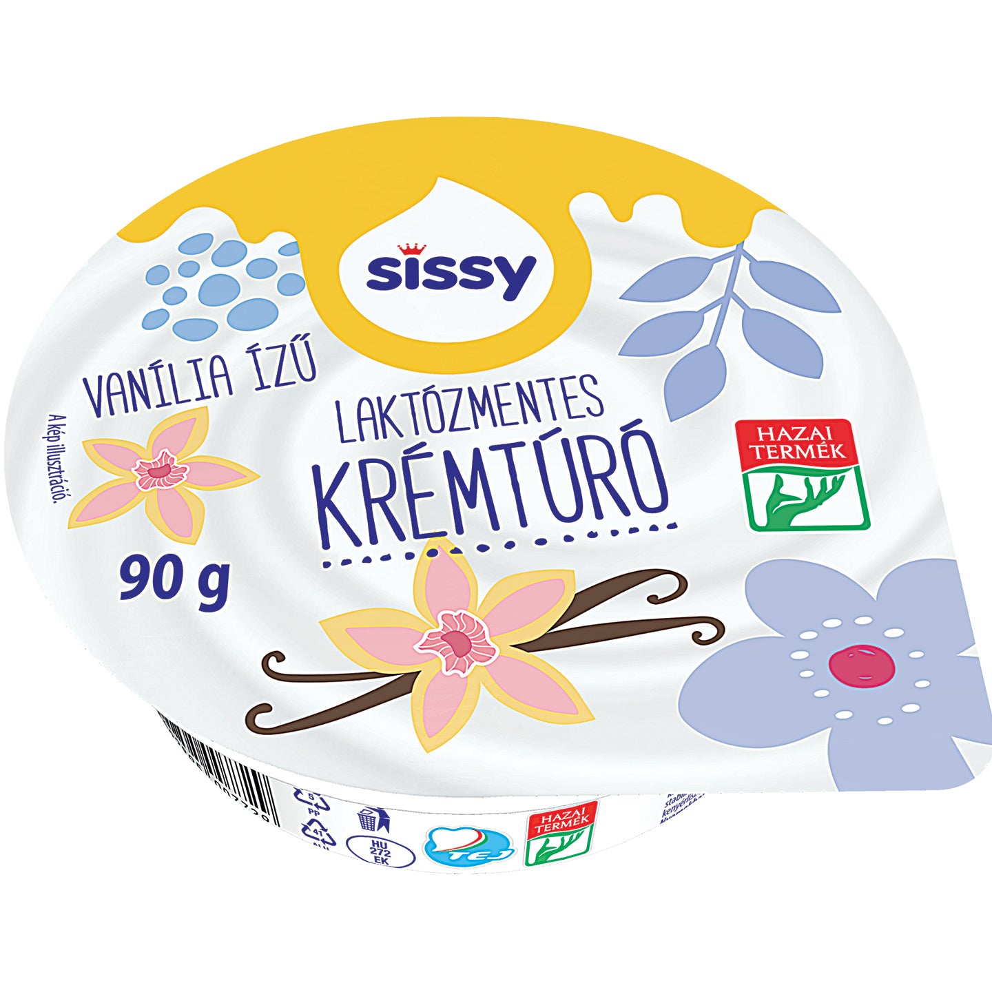 SISSY LAKTÓZMENTES KRÉMTÚRÓ VANÍLIA 90G