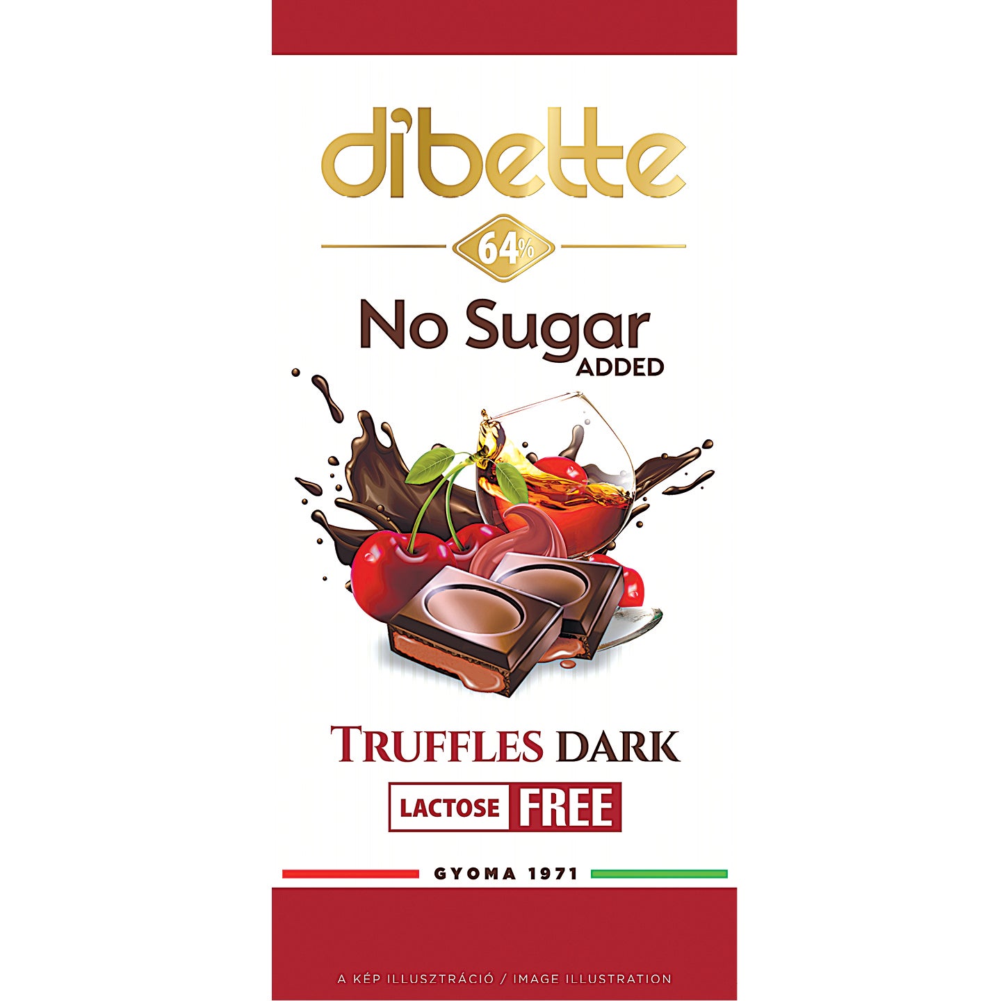 DIBETTE HOZZÁADOTT CUKOR NÉLKÜL ÉT TRÜFFEL MEGGY 80G