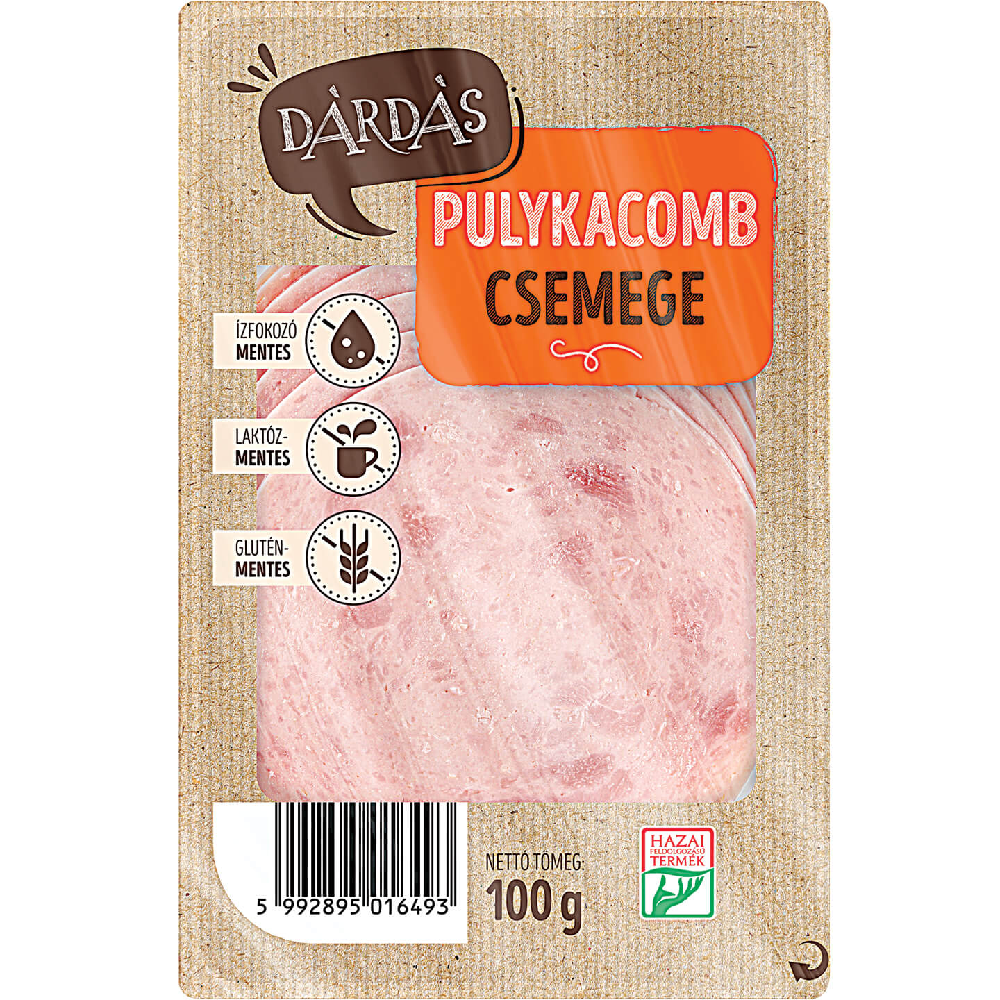 DÁRDÁS PULYKACOMB CSEMEGE 100G