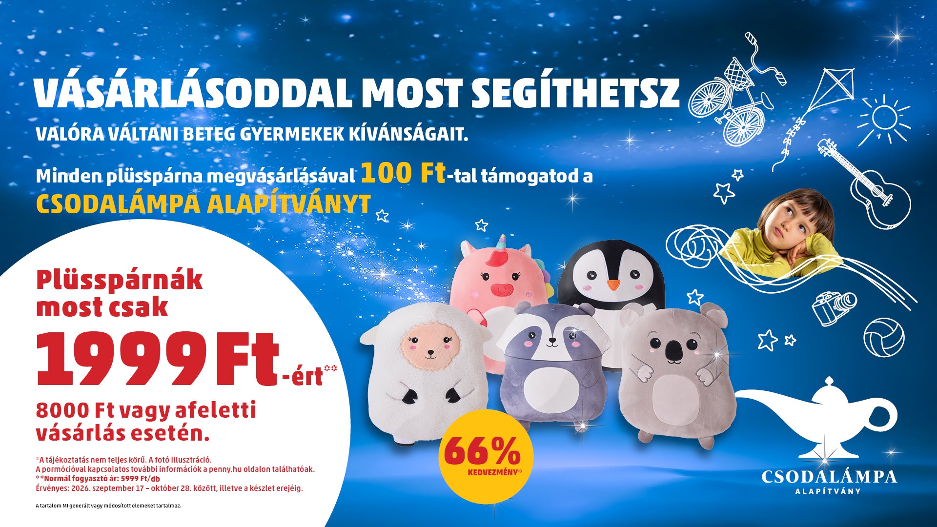 Plüsspárnák most csak 1999 Ft-ért, 8000 Ft vagy afeletti vásárlás esetén.