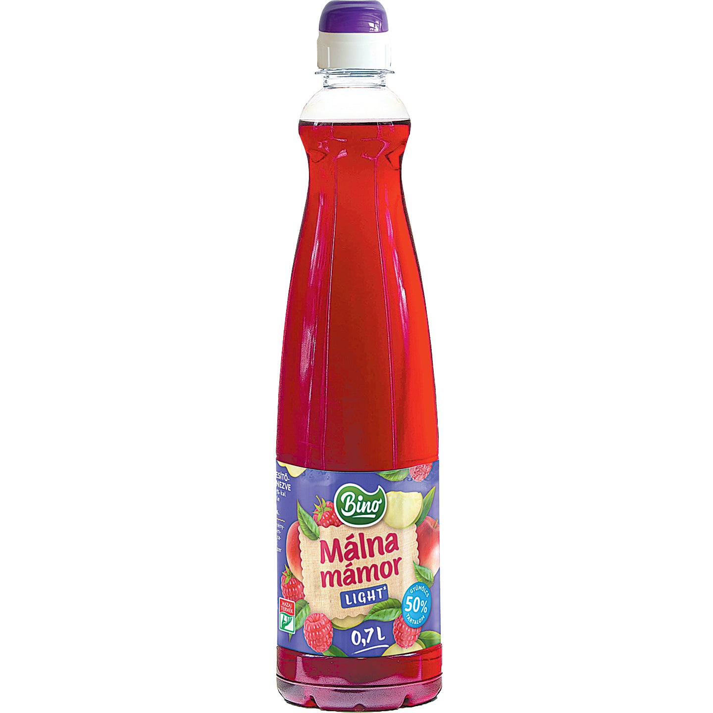 BINO LIGHT MÁLNA SZÖRP 0,7L 
