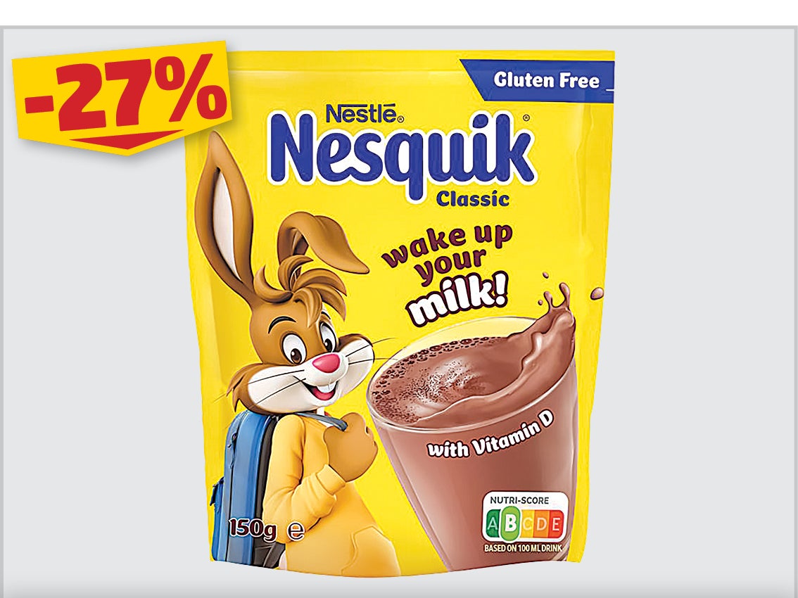 NESQUIK INSTANT KAKAÓITALPOR 150G, 1099 Ft helyett 799 Ft