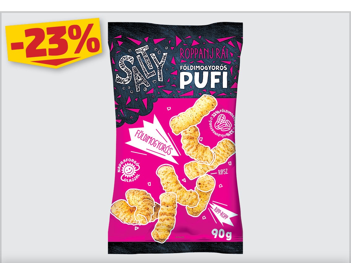SALTY FÖLDI MOGYORÓS PUFI 90G, 299 Ft helyett 229 Ft