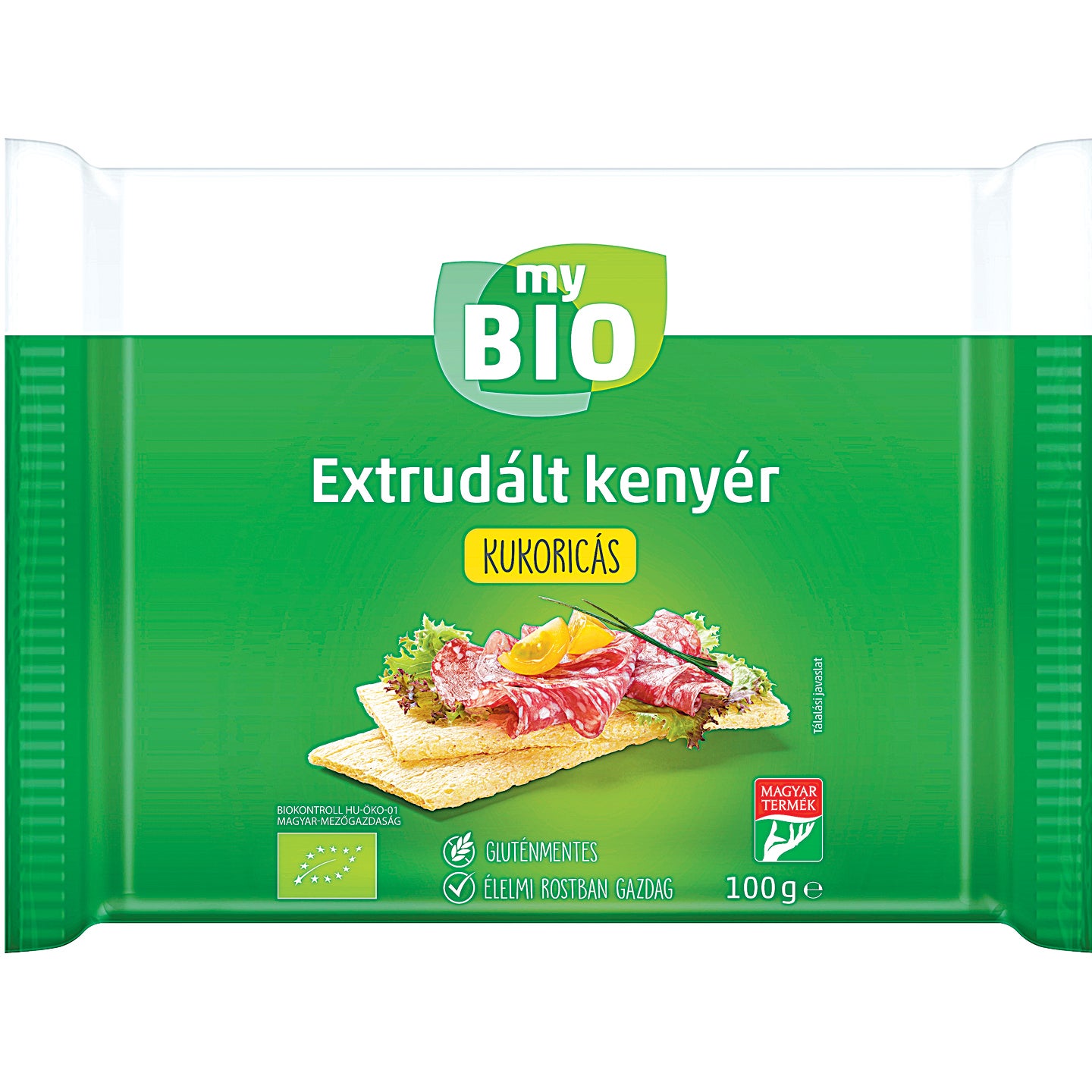 MY BIO EXTRUDÁLT KENYÉR, KUKORICÁS 100G