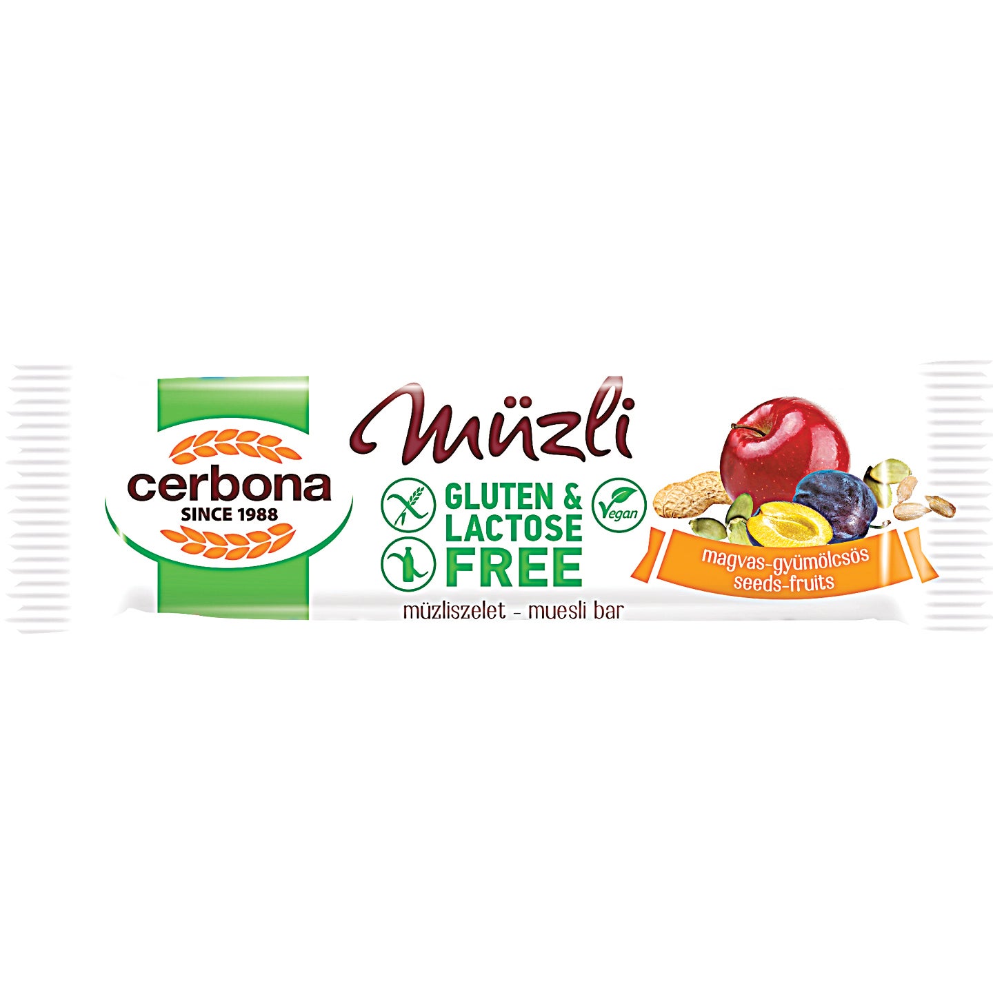 CERBONA GLUTÉNMENTES MÜZLI SZELET 35 G