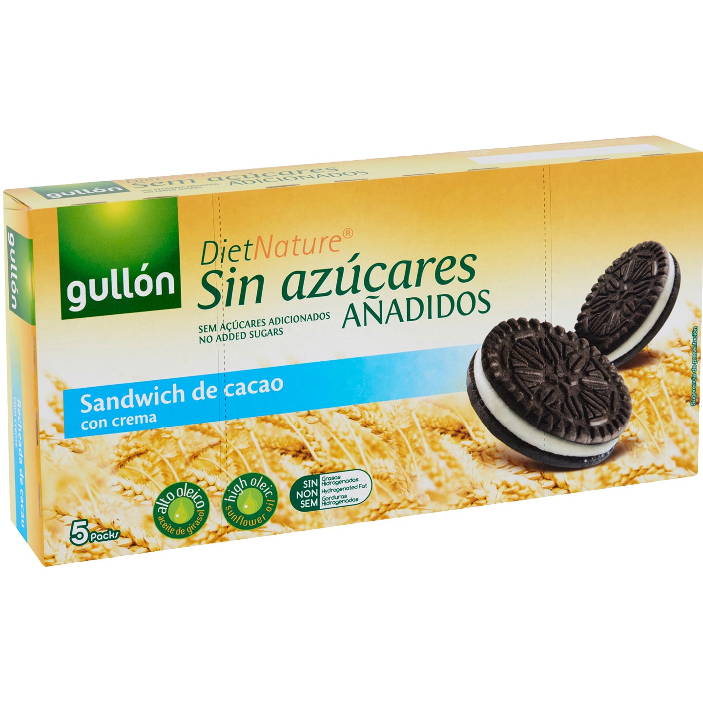 GULLÓN HOZZÁADOTT CUKOR NÉLKÜL KAKAÓS KEKSZ 210 G
