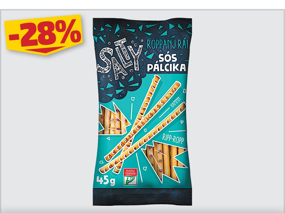 SALTY SÓSPÁLCIKA 45G, 139 Ft helyett 99 Ft