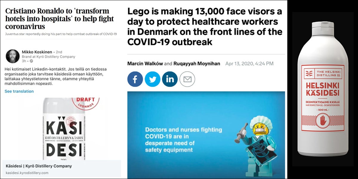 Kyrö Distillery, Lego ja Christiano Ronaldo