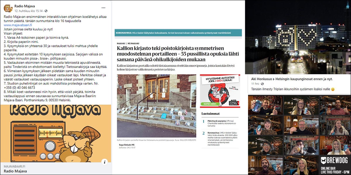 Brittipubit, Radio Majava ja Kallion kirjasto