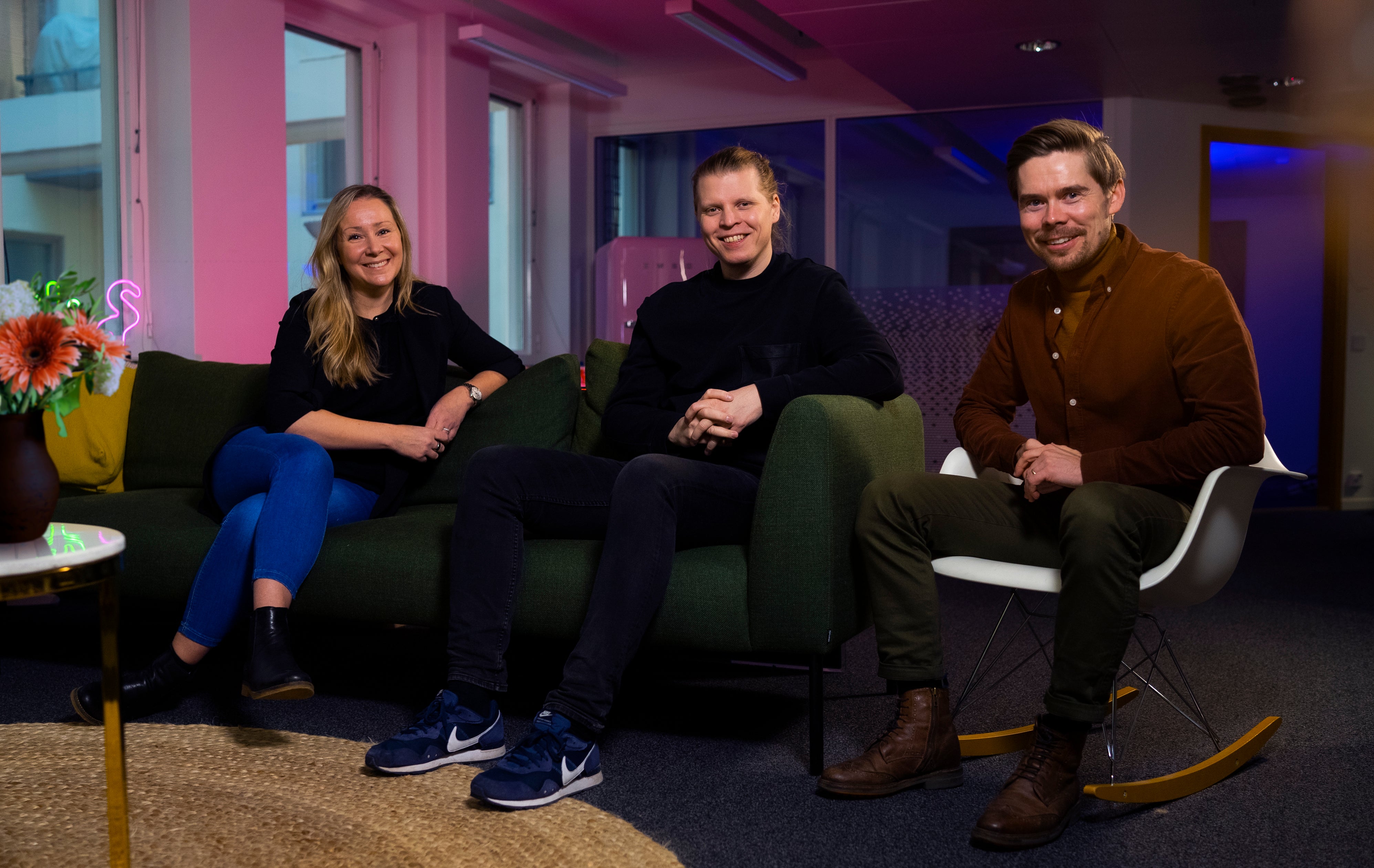 Jenni Roivas, Jussi Hakanen ja Lauri Karolainen