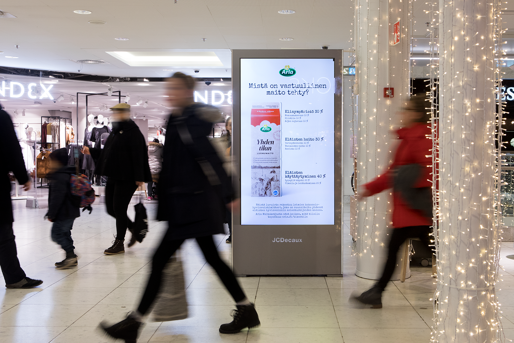 Ulkomainos Arla Yhden tilan maito -kampanjasta