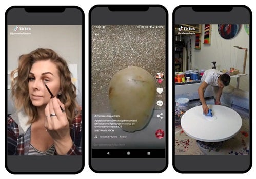 Esimerkkejä TikTokin käytöstä