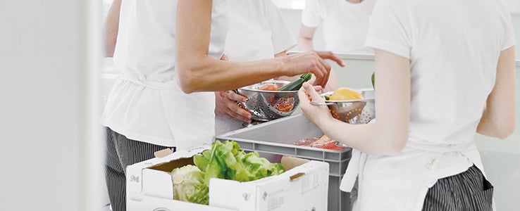 Praxisunterricht in der Küche