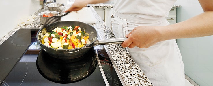 Arbeitsbereich Küche beim Praktikum