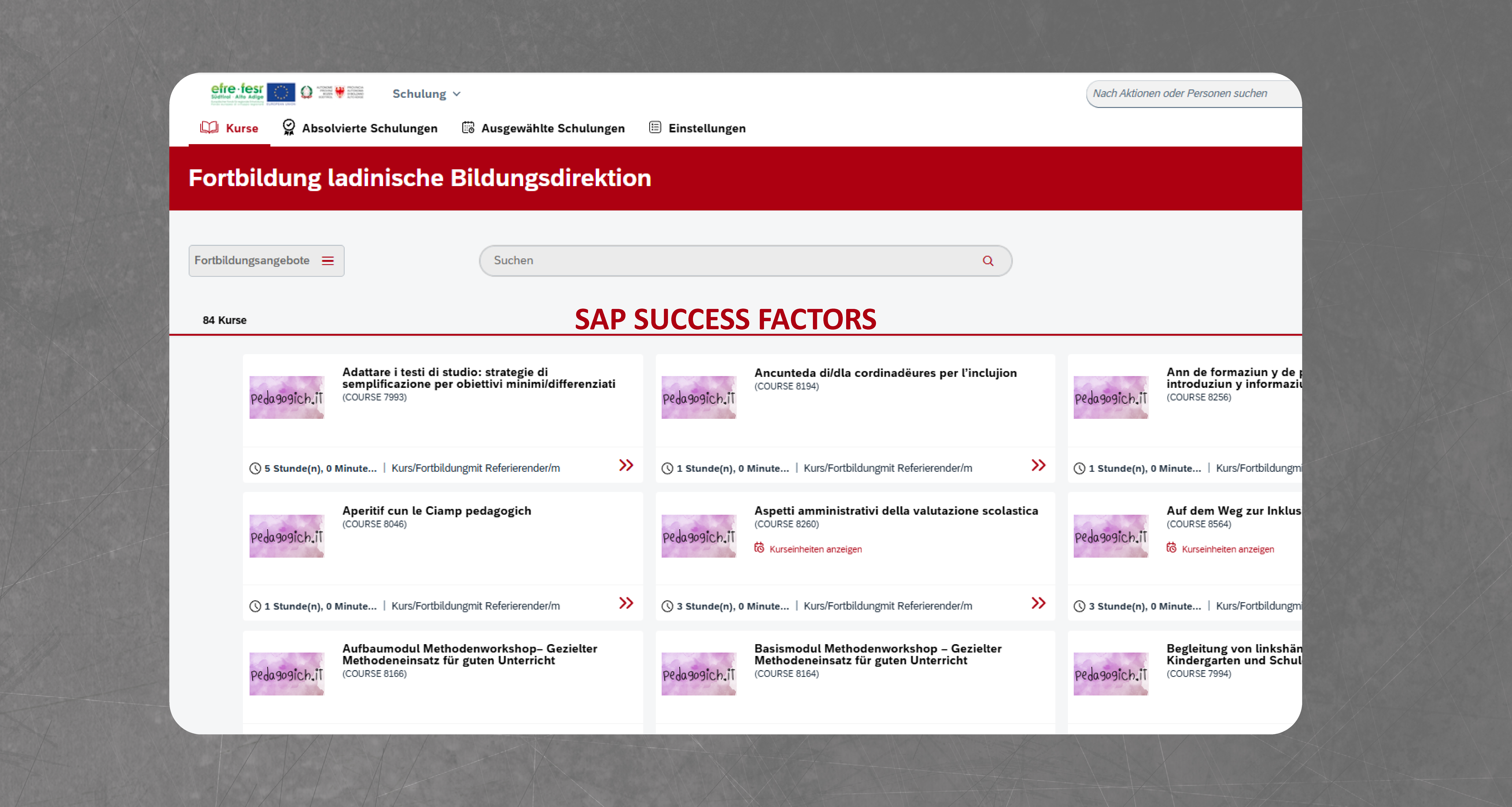 [Externer Link] Iscriziun formaziuns