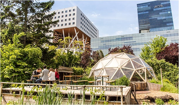 Studenten boeletuin