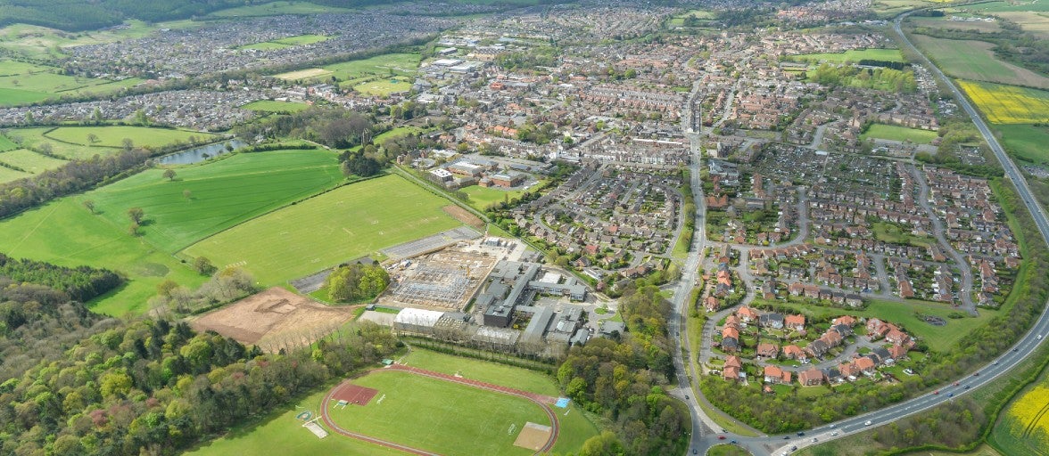 Aerial view of Guisborough