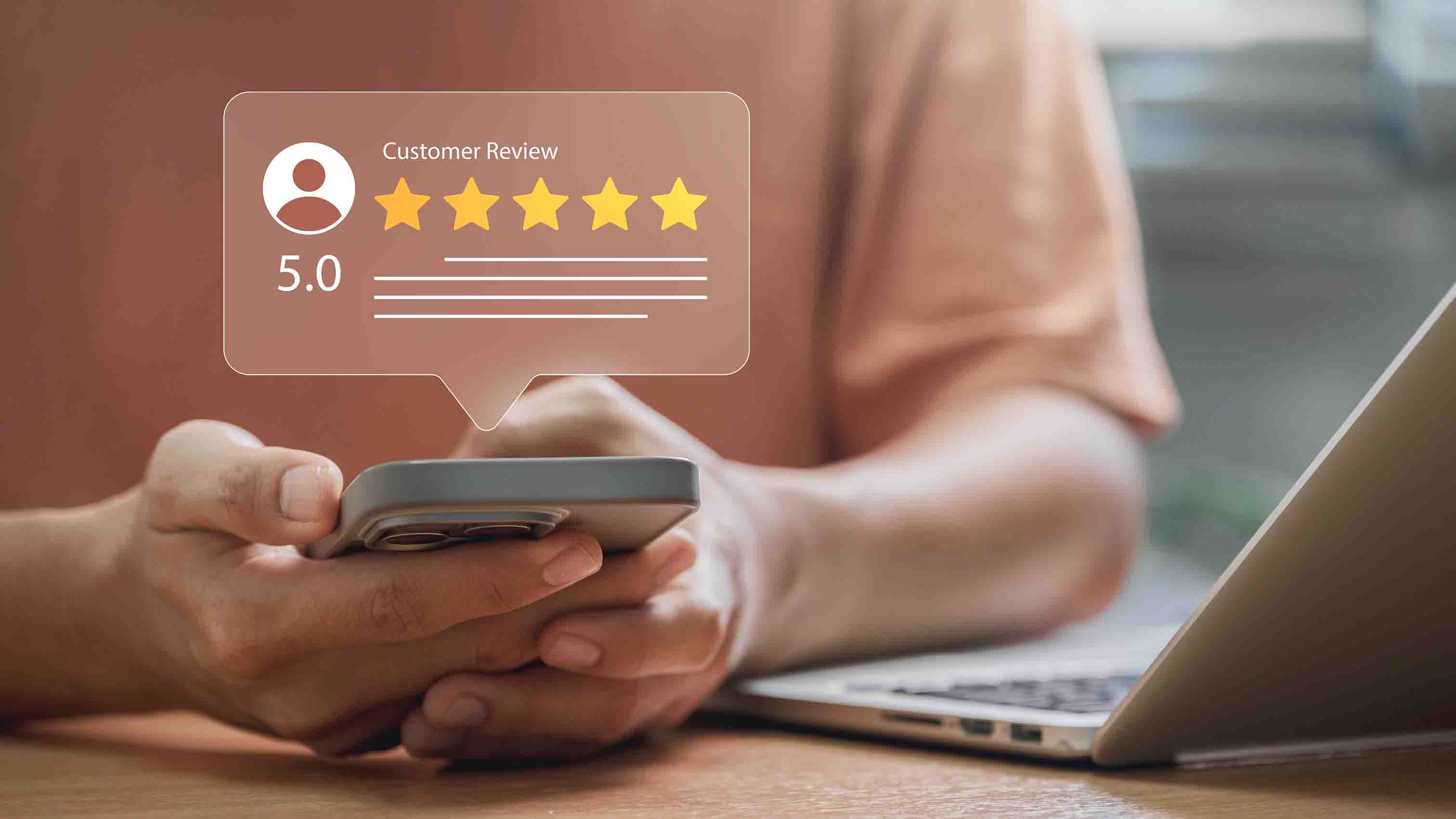 A person holding a phone