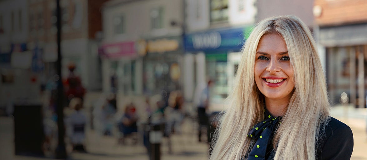 Sarah, one of our Branch Managers, stood on Chester le Street high street