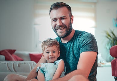 A father and his child