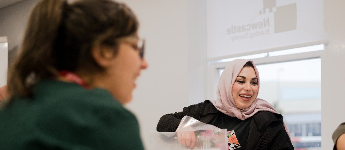 A group uses the community room in branch.