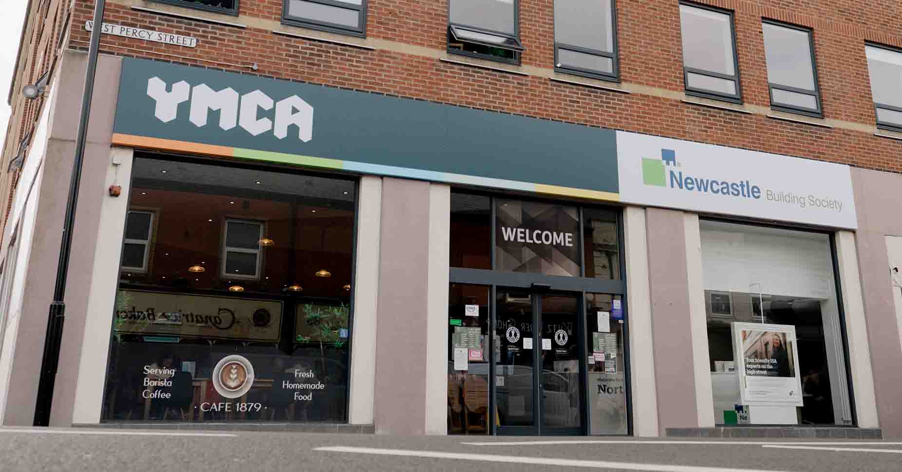 Exterior of the North Shields community branch at the YMCA North Tyneside. 