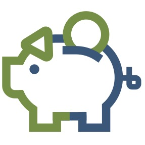 Piggy bank icon