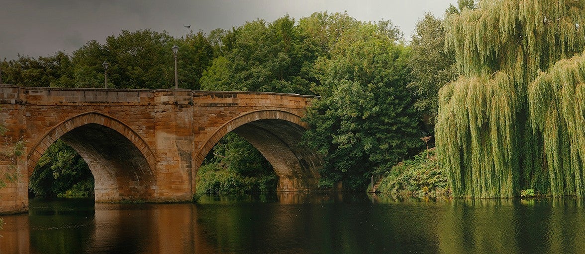 Bridge overlooking the river in Yarm