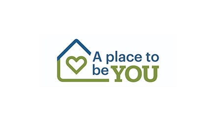 Newcastle Building Society, a place to be you logo. With a heart in the centre of a house and the words 'A Place to be You' to the right. 
