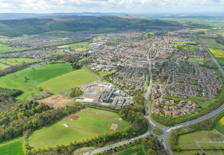 Aerial view of Guisborough