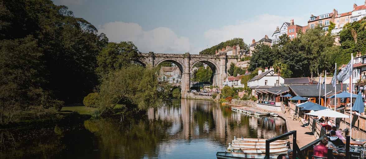 Scenic photo of Knaresborough's viaduct 