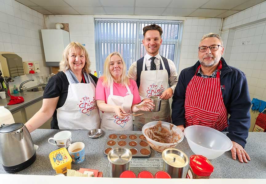 Community Campus, a Newcastle Building Society colleague volunteering with a North East charity. 