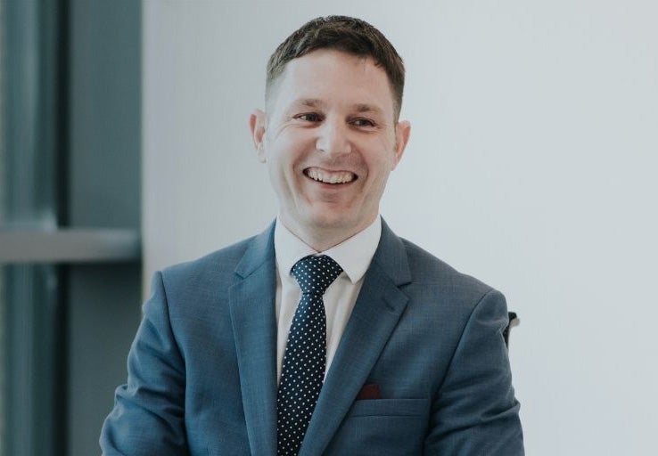 Newcastle Financial Adviser, Iain Patterson, smiling. 