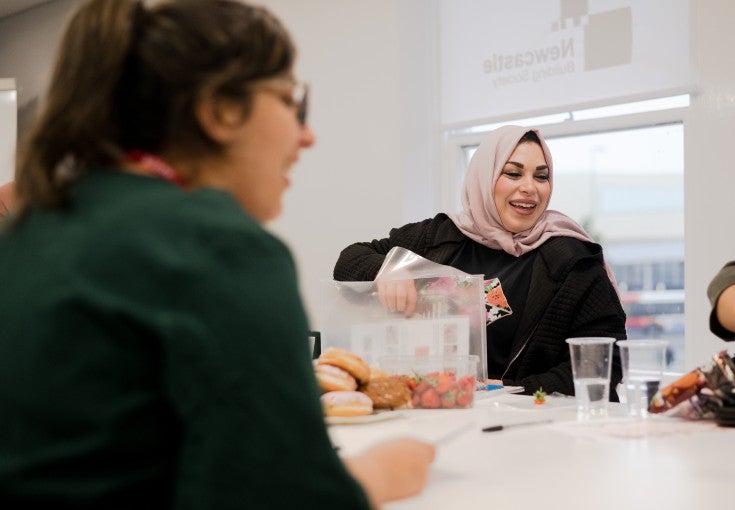 A group using the community room in our South Shields branch. 