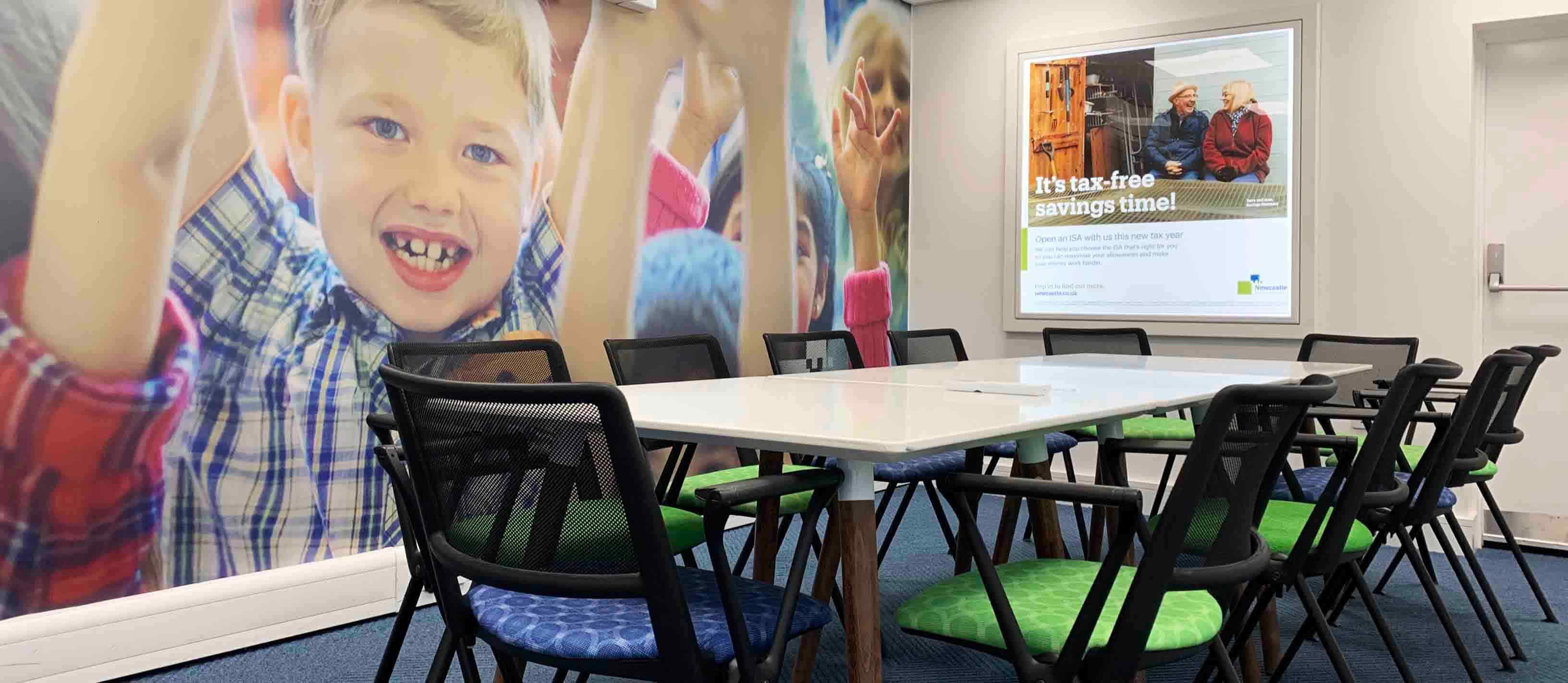 The Gosforth branch community room. 