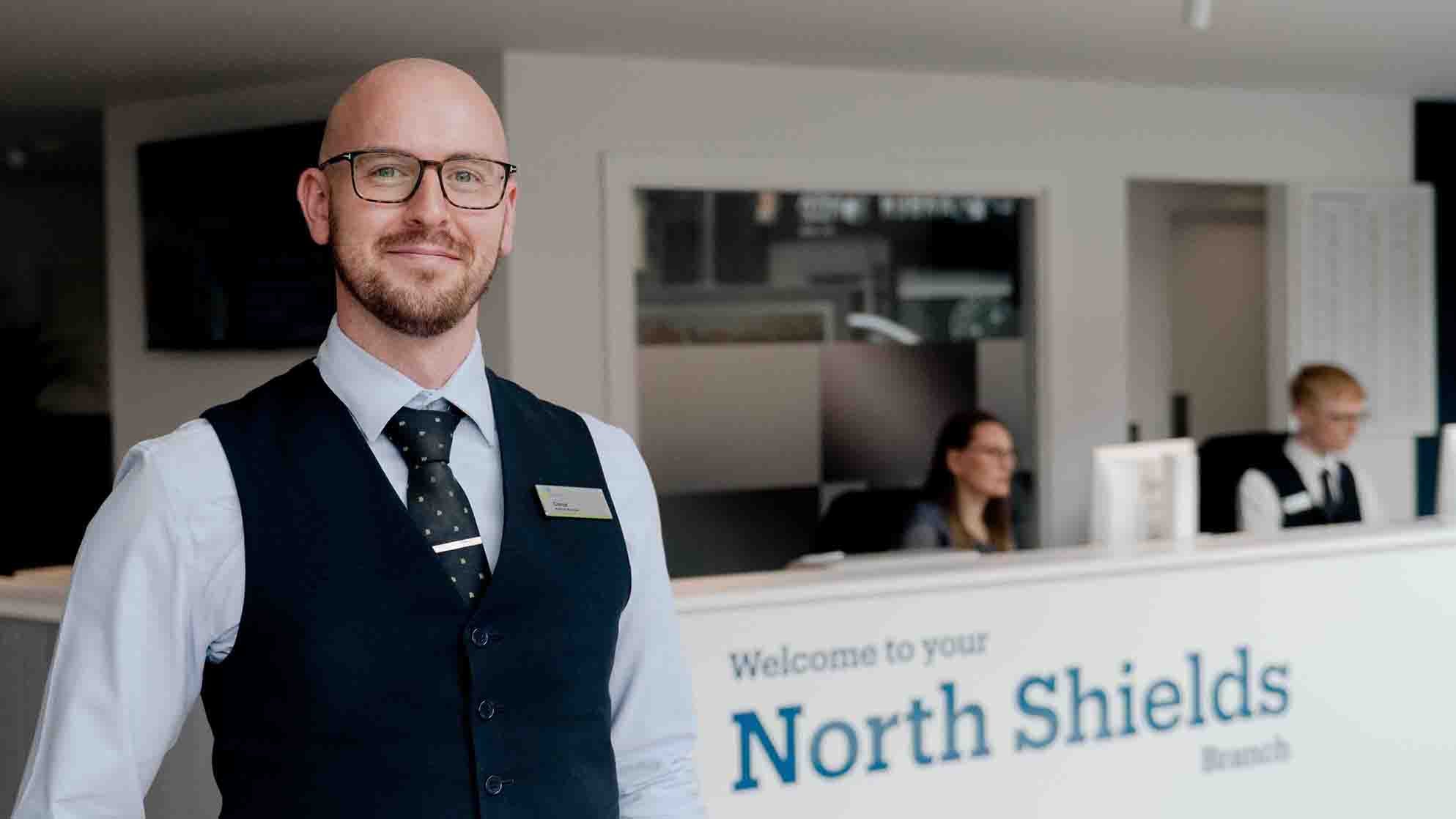 Branch Manager, Conor, in our North Shields branch. 