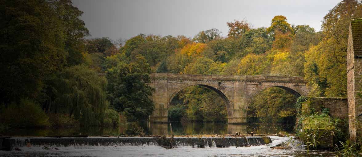 Landscape image if the river Wear in Durham. 