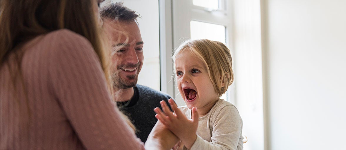 Couple with young child