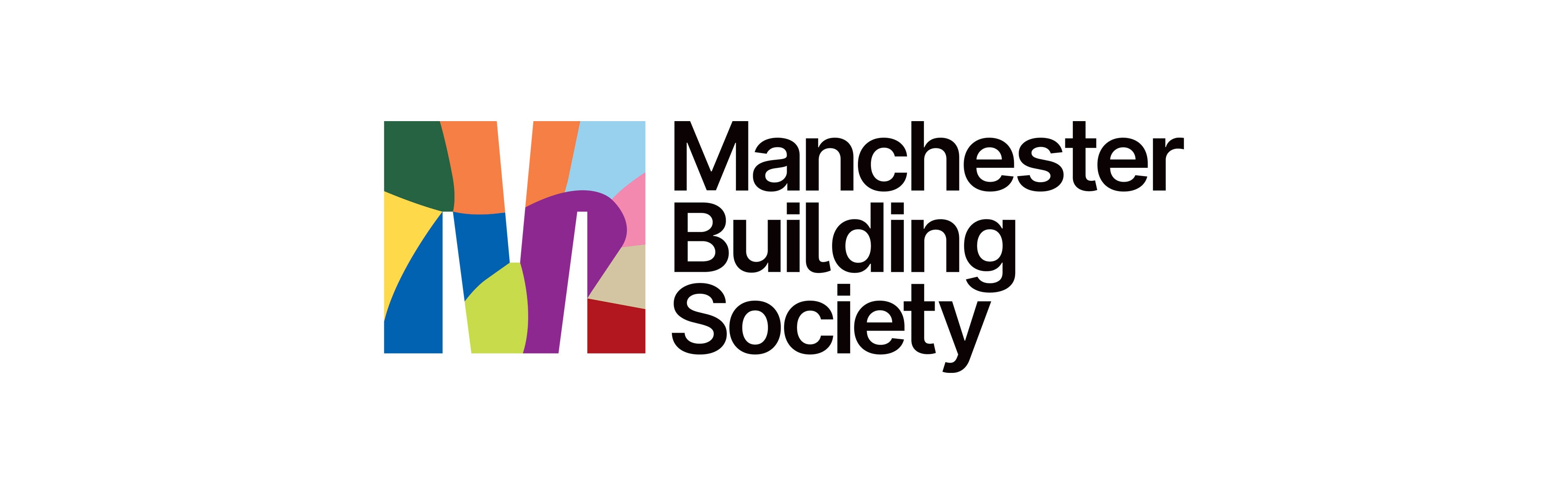 A coloured M logo with Manchester Building Society written to the right.