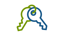 A group of keys with a ring