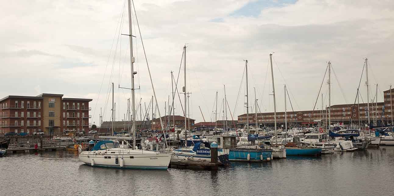 Hartlepool marina. 