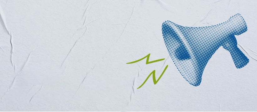 A blue and green logo